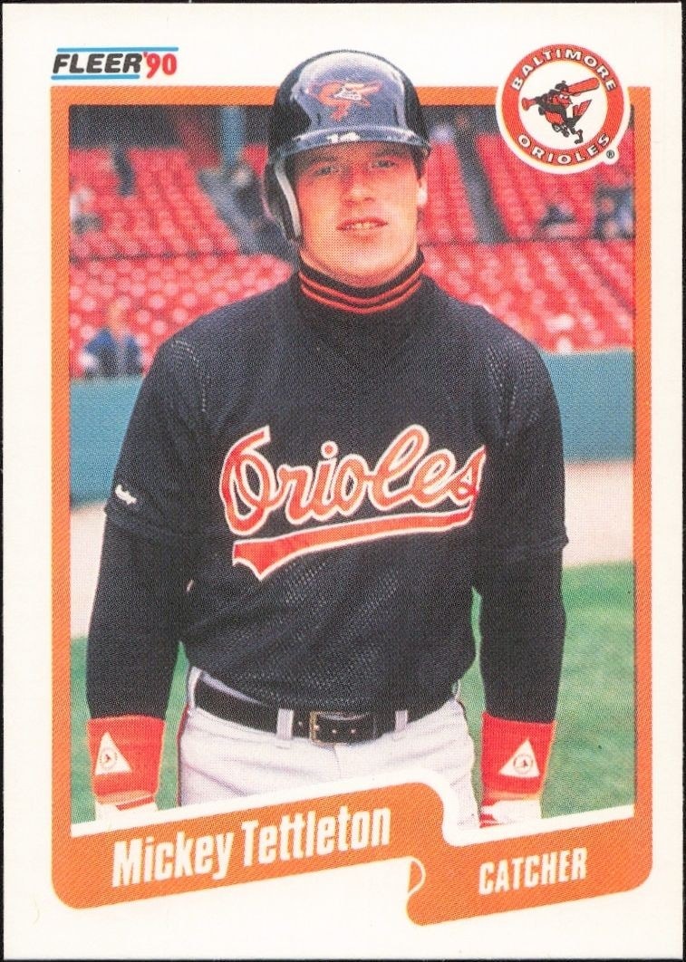 1990 Fleer Mickey Tettleton #190 trading card
