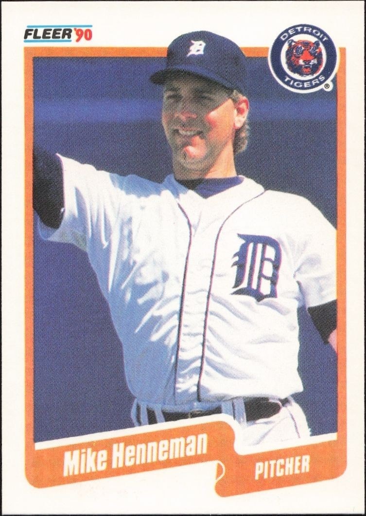1990 Fleer Mike Henneman #604 trading card