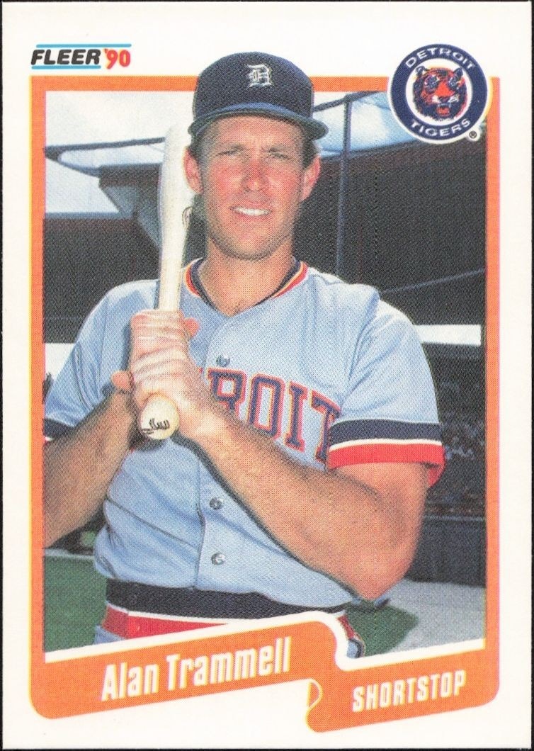 1990 Fleer Alan Trammell #617 trading card