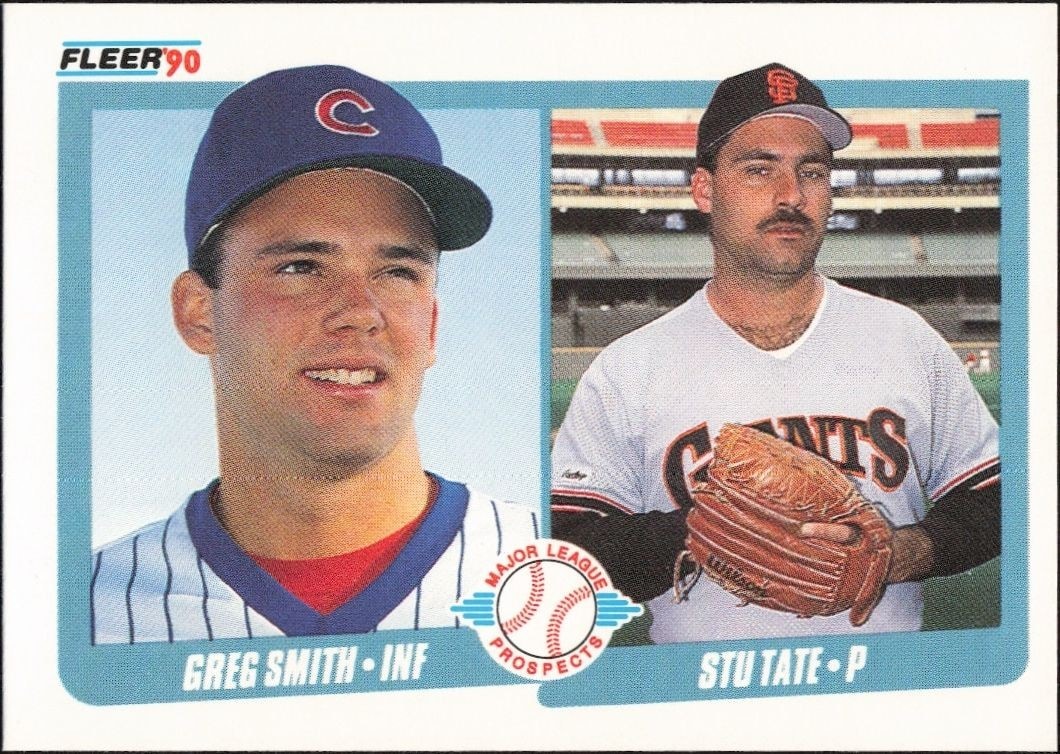 1990 Fleer Greg Smith #643 baseball trading card front