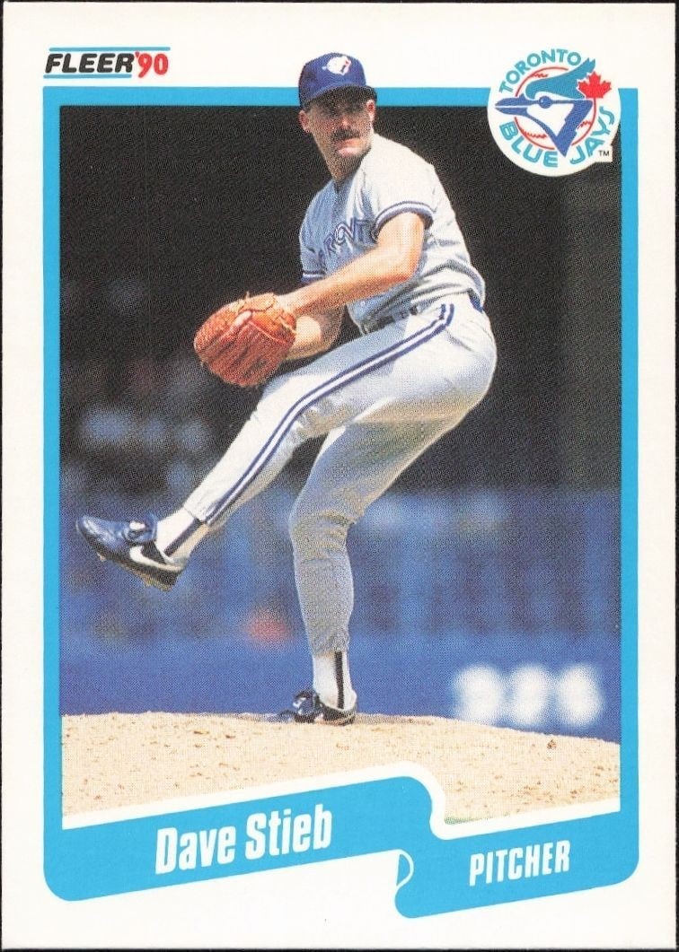 1990 Fleer Dave Stieb #93 trading card