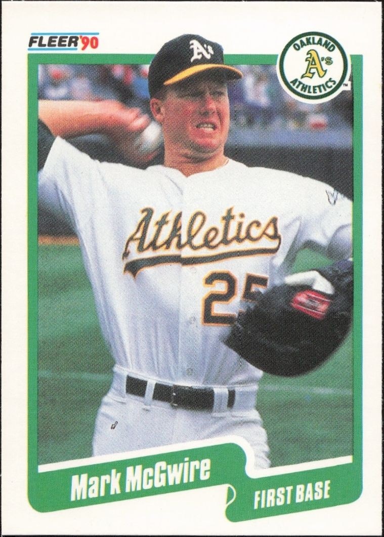 1990 Fleer Mark McGwire #15 trading card