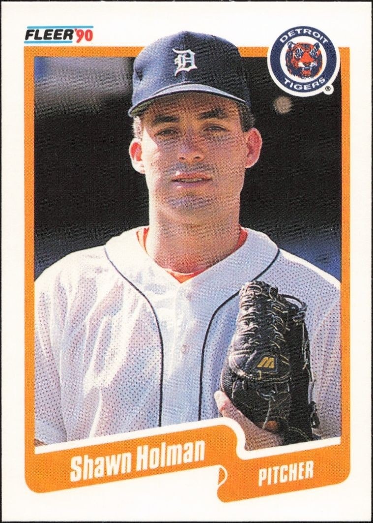 1990 Fleer Shawn Holman #606 trading card