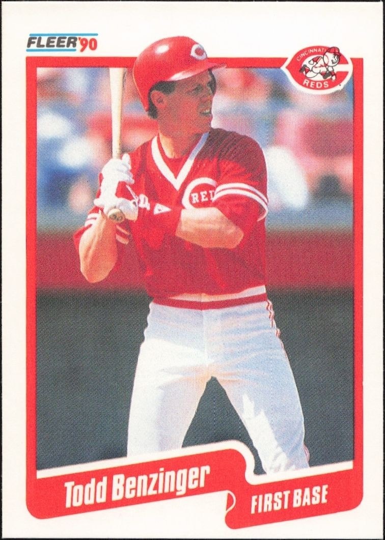 1990 Fleer Todd Benzinger #413 trading card