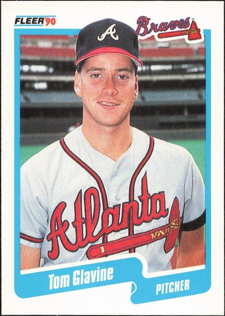 1990 Fleer Tom Glavine #583 trading card