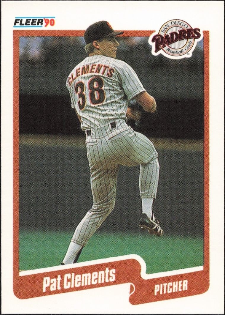 1990 Fleer Pat Clements #153 trading card