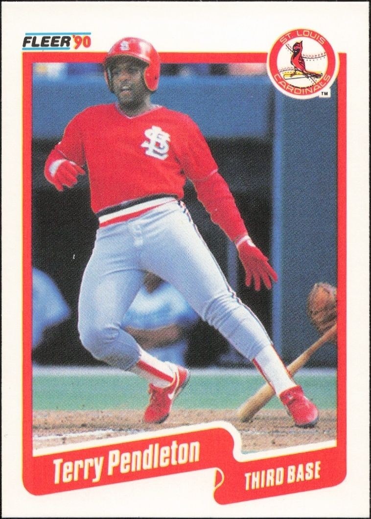 1990 Fleer Terry Pendleton #257 trading card