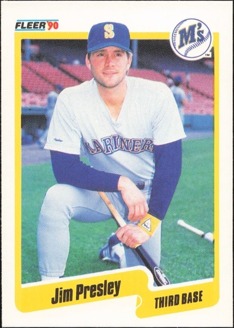 1990 Fleer Jim Presley #522 trading card