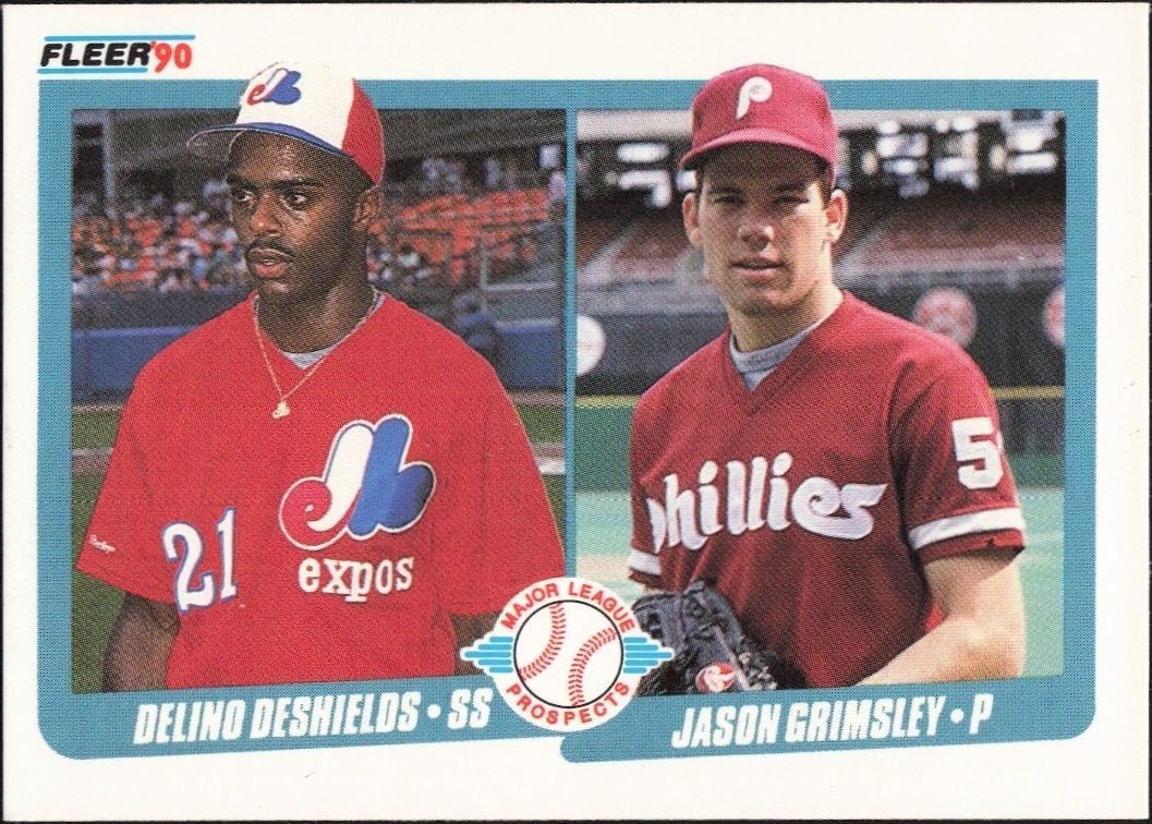1990 Fleer Delino DeShields #653 trading card