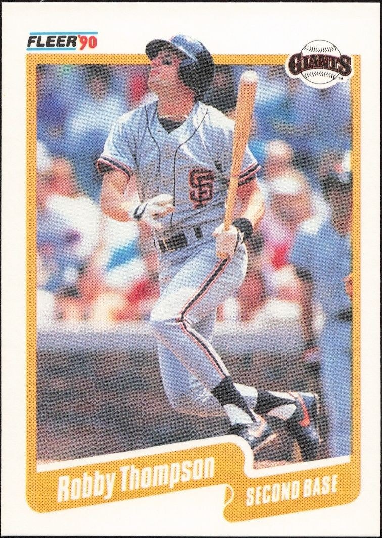 1990 Fleer Robby Thompson #73 trading card
