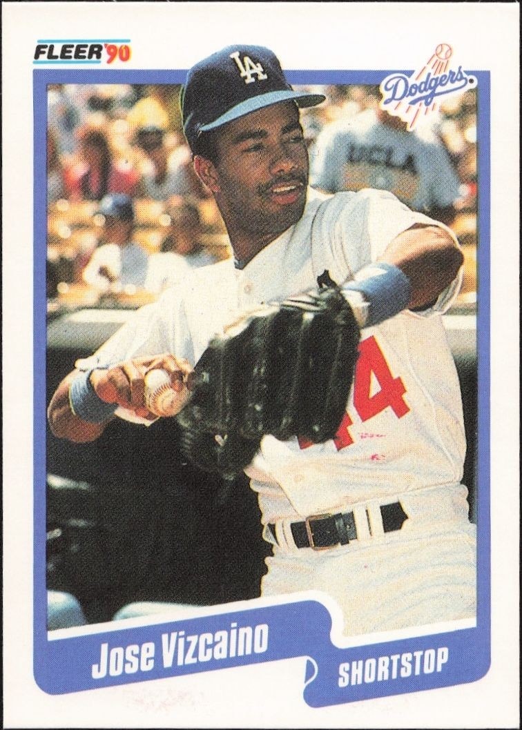 1990 Fleer Jose Vizcaino #410 trading card