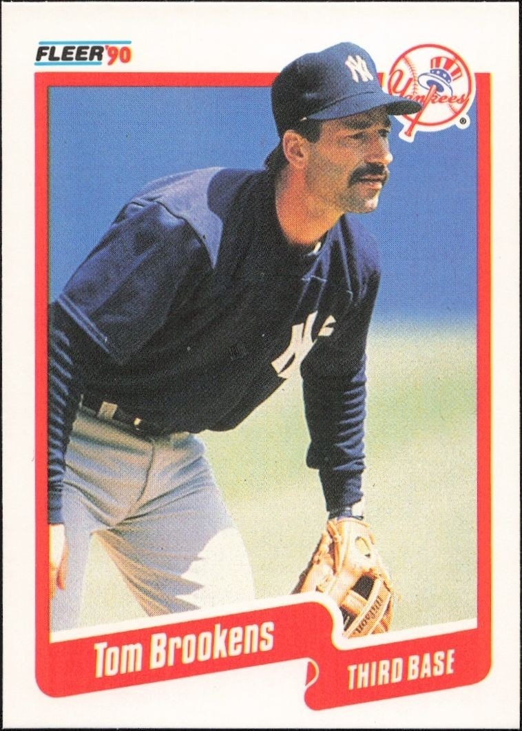 1990 Fleer Tom Brookens #439 trading card