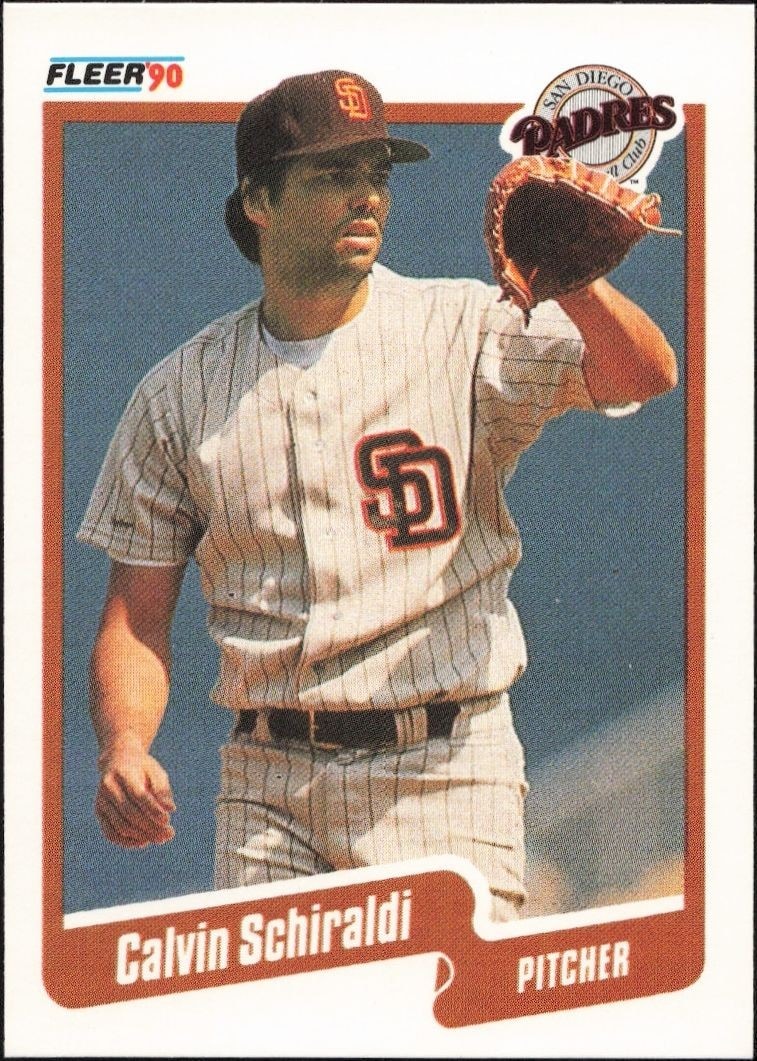 1990 Fleer Calvin Schiraldi #168 trading card