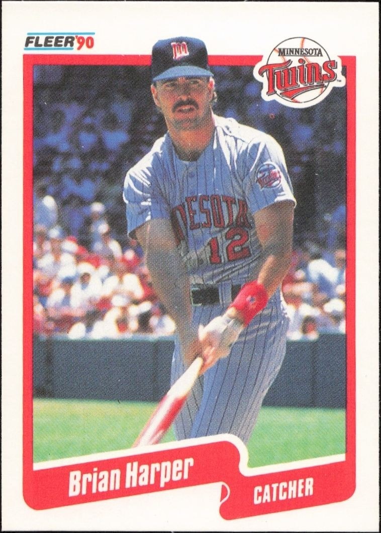 1990 Fleer Brian Harper #377 trading card