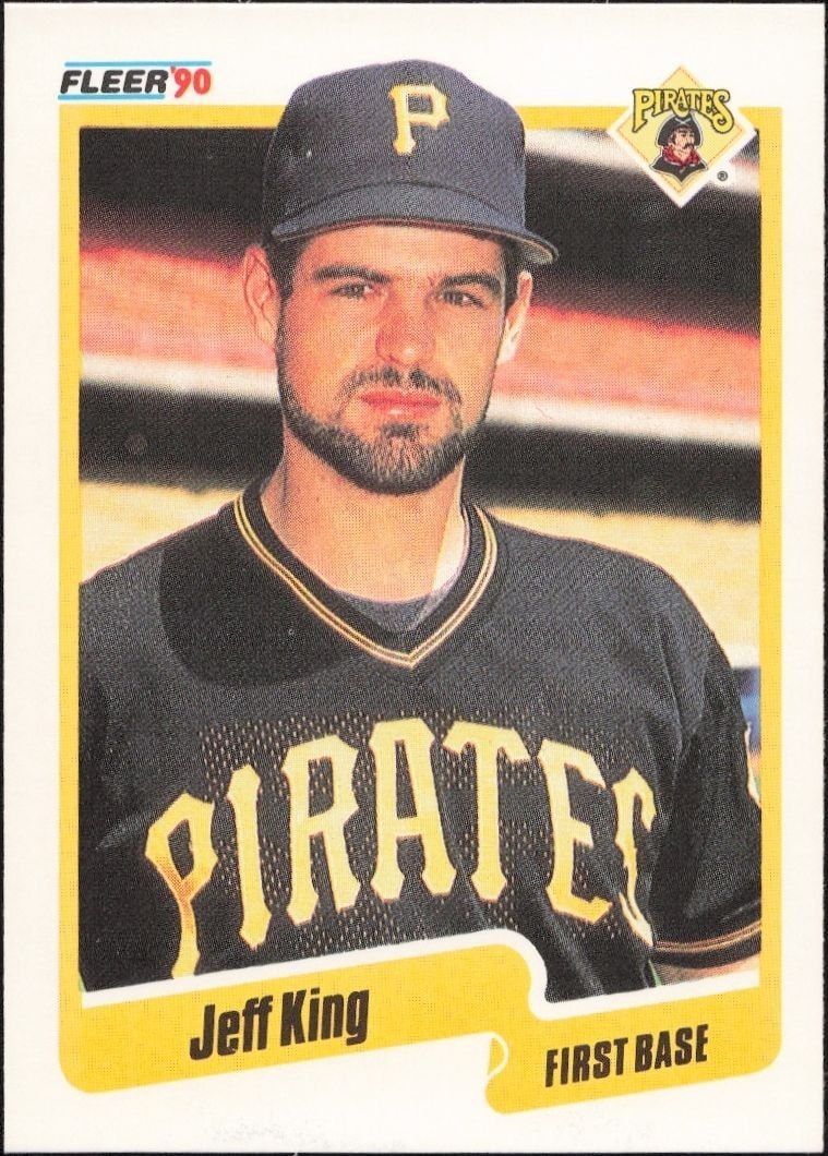 1990 Fleer Jeff King #469 baseball trading card front