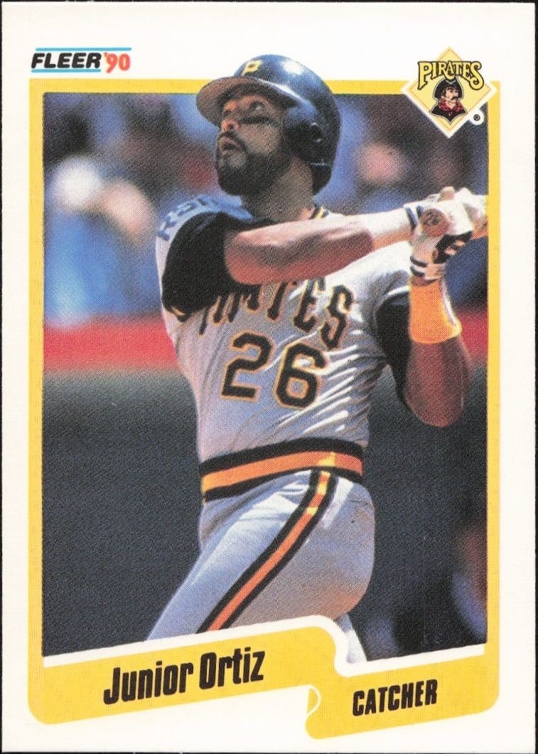 1990 Fleer Junior Ortiz #475 trading card