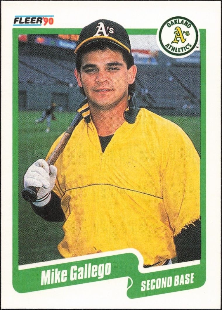 1990 Fleer Mike Gallego #7 trading card