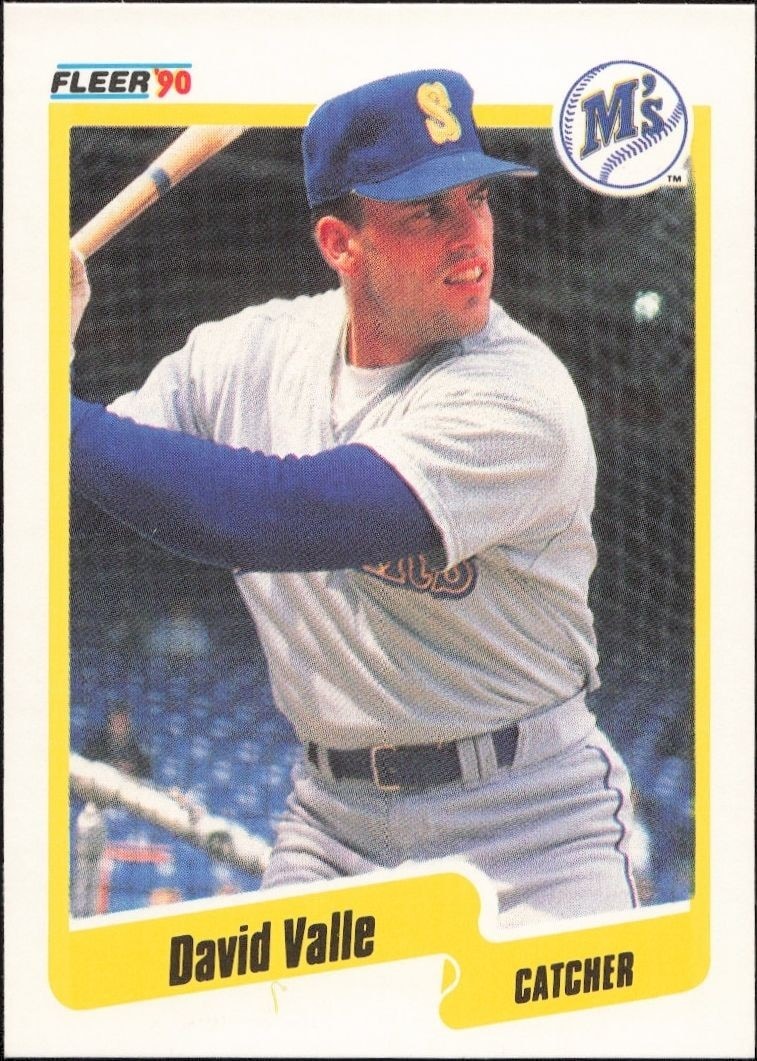 1990 Fleer Dave Valle #527 trading card
