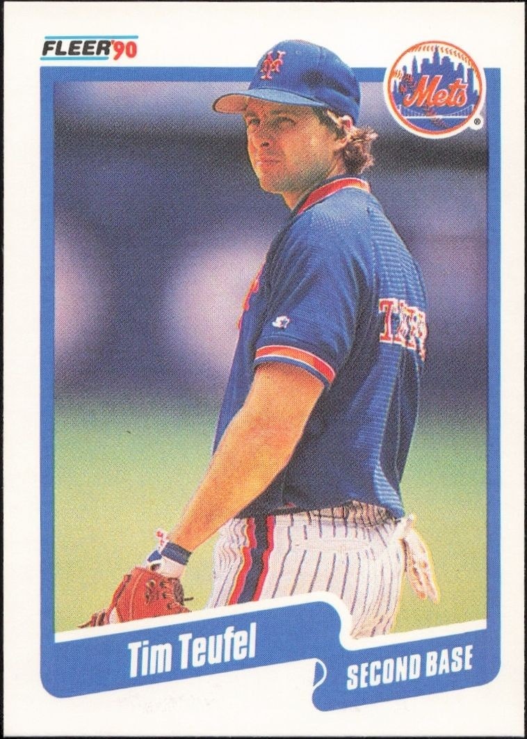 1990 Fleer Tim Teufel #218 trading card