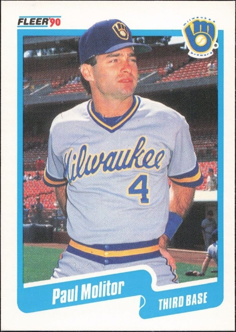 1990 Fleer Paul Molitor #330 trading card