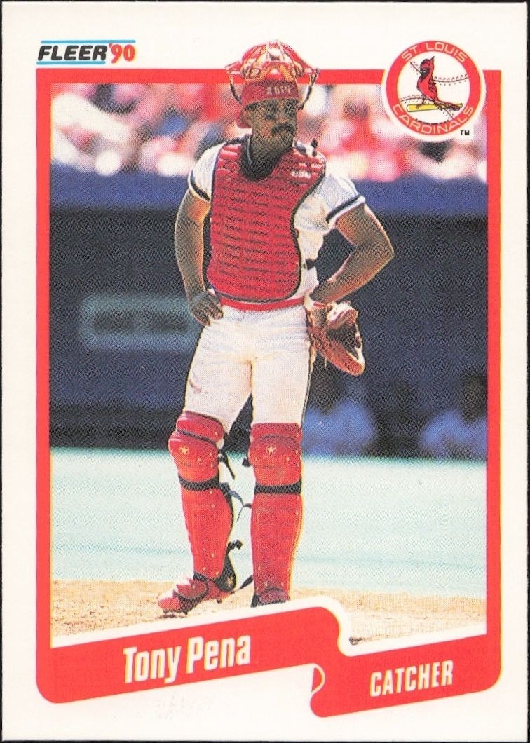 1990 Fleer Tony Pena #256 trading card