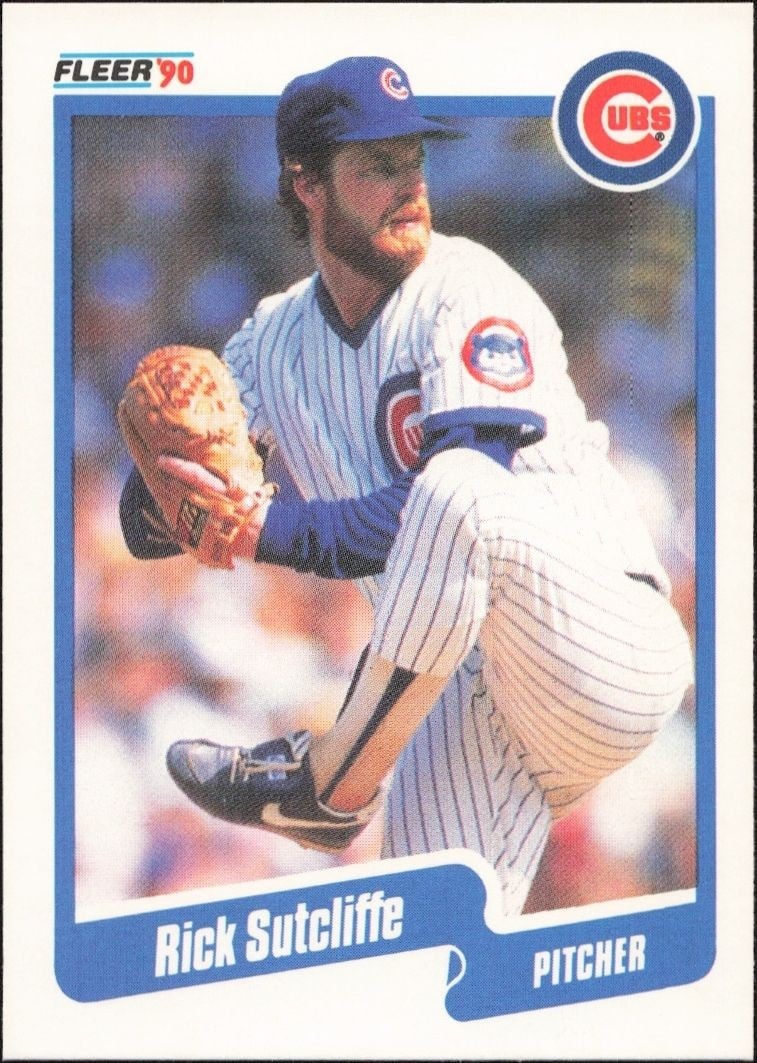 1990 Fleer Rick Sutcliffe #43 trading card