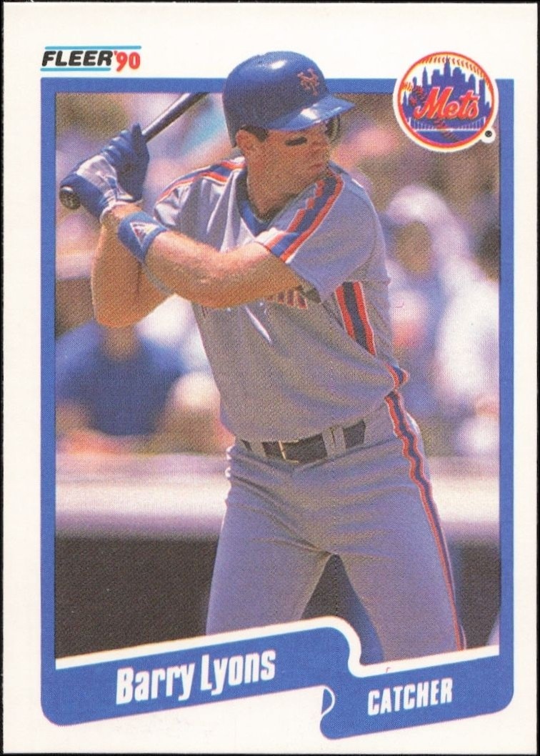 1990 Fleer Barry Lyons #209 baseball trading card front