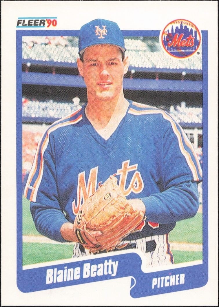 1990 Fleer Blaine Beatty #197 trading card