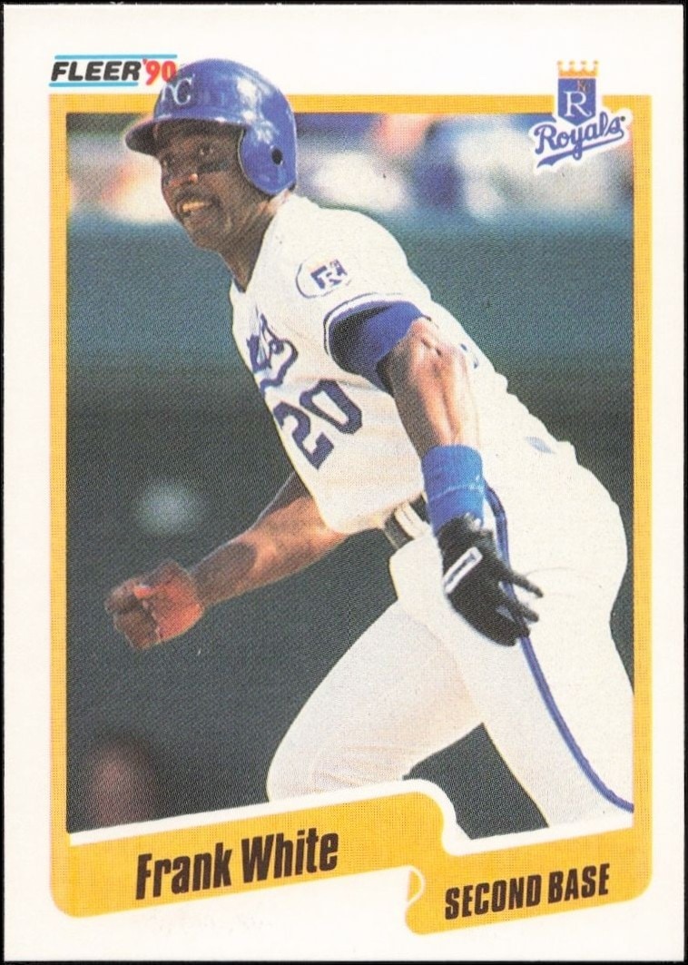 1990 Fleer Frank White #122 trading card