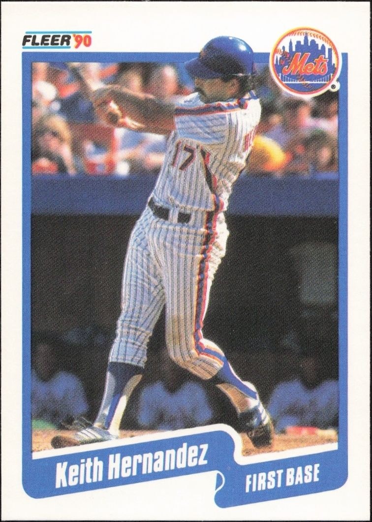 1990 Fleer Keith Hernandez #205 trading card