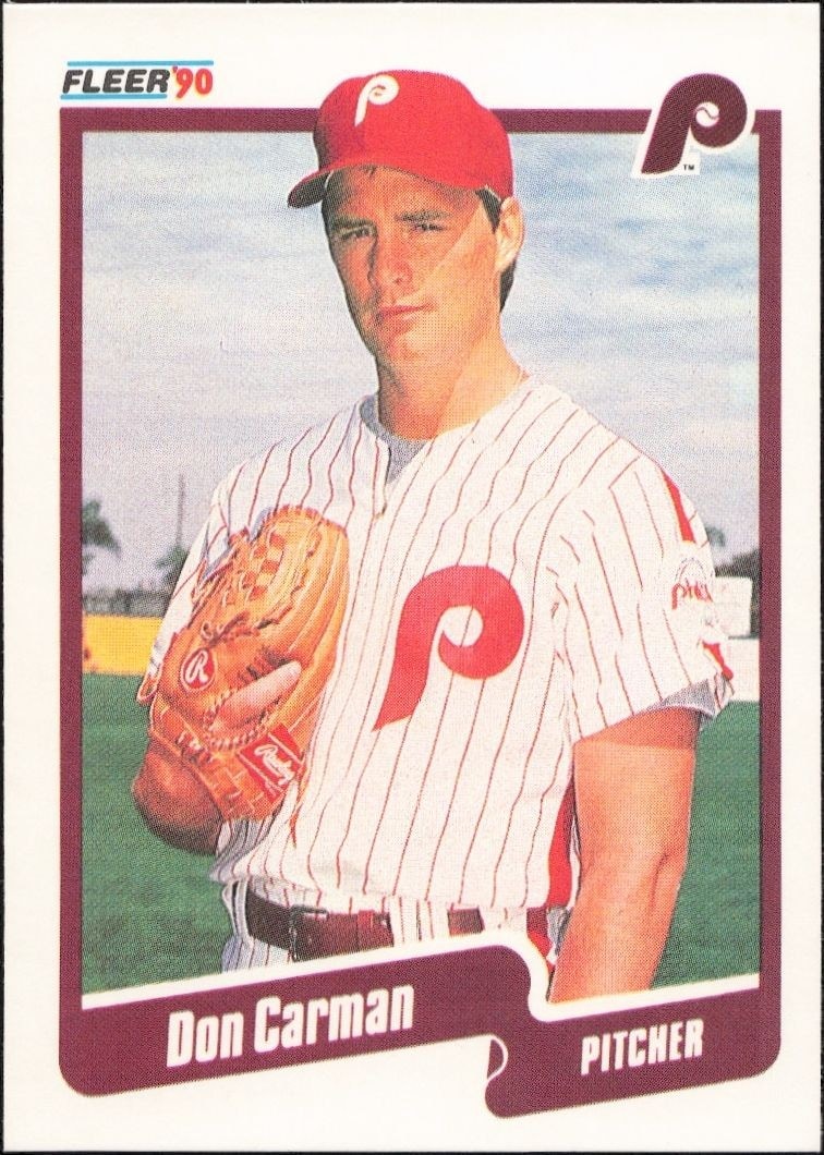 1990 Fleer Don Carman #552 trading card