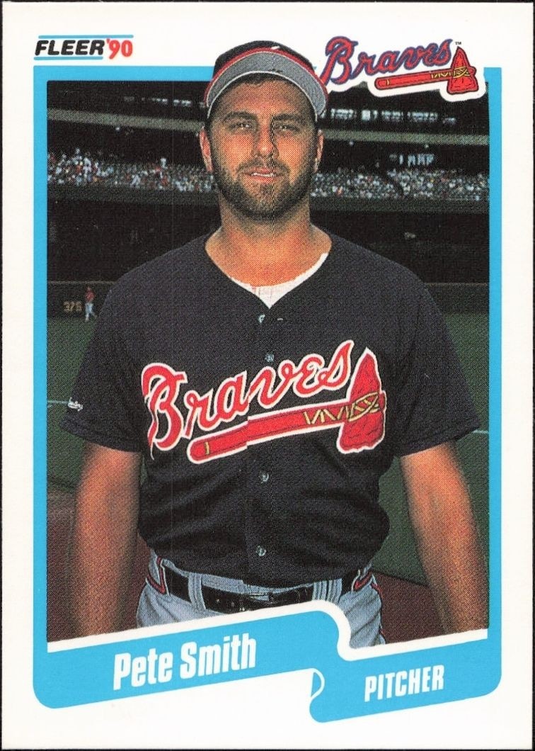 1990 Fleer Pete Smith #594 trading card