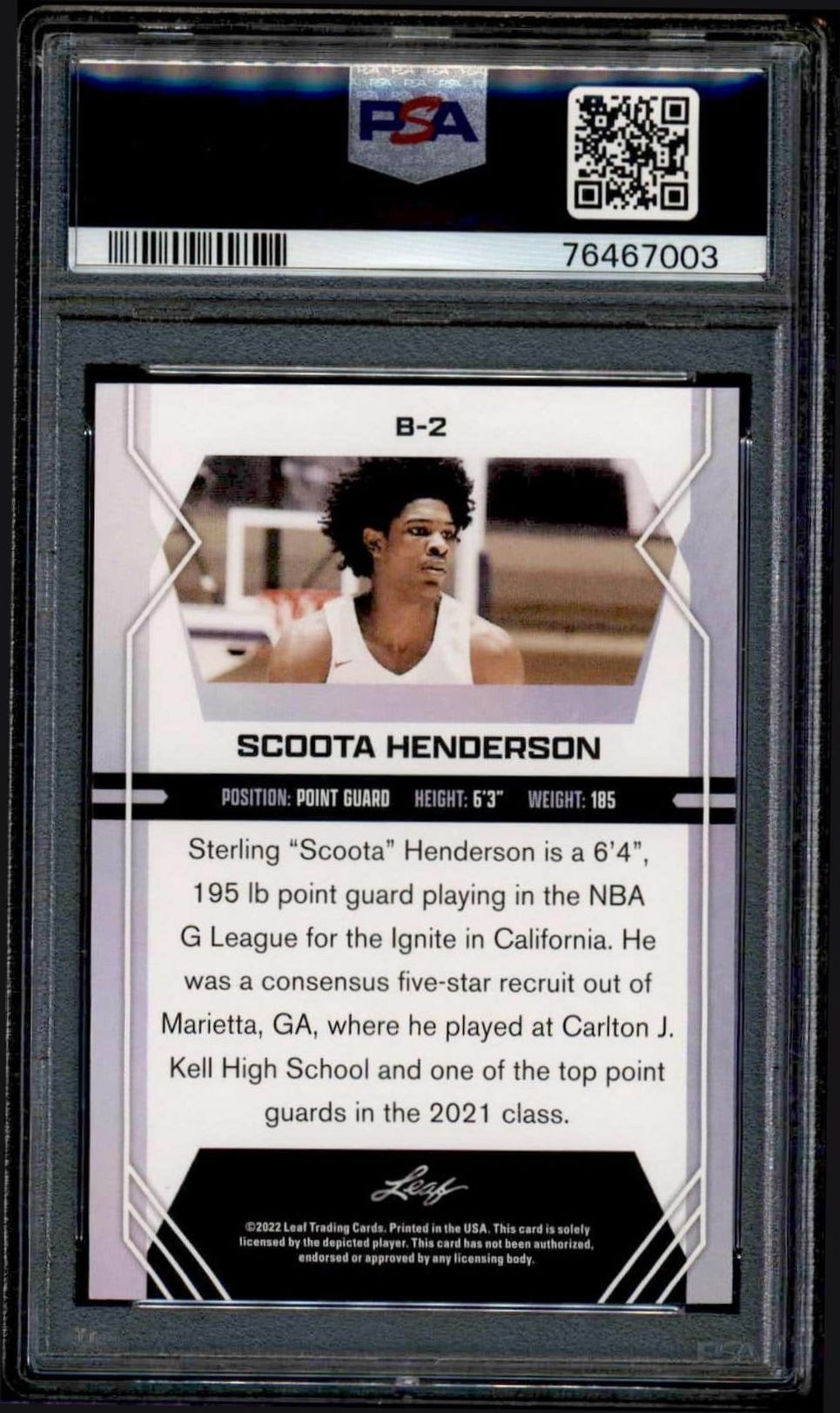 Scoot Henderson - Back