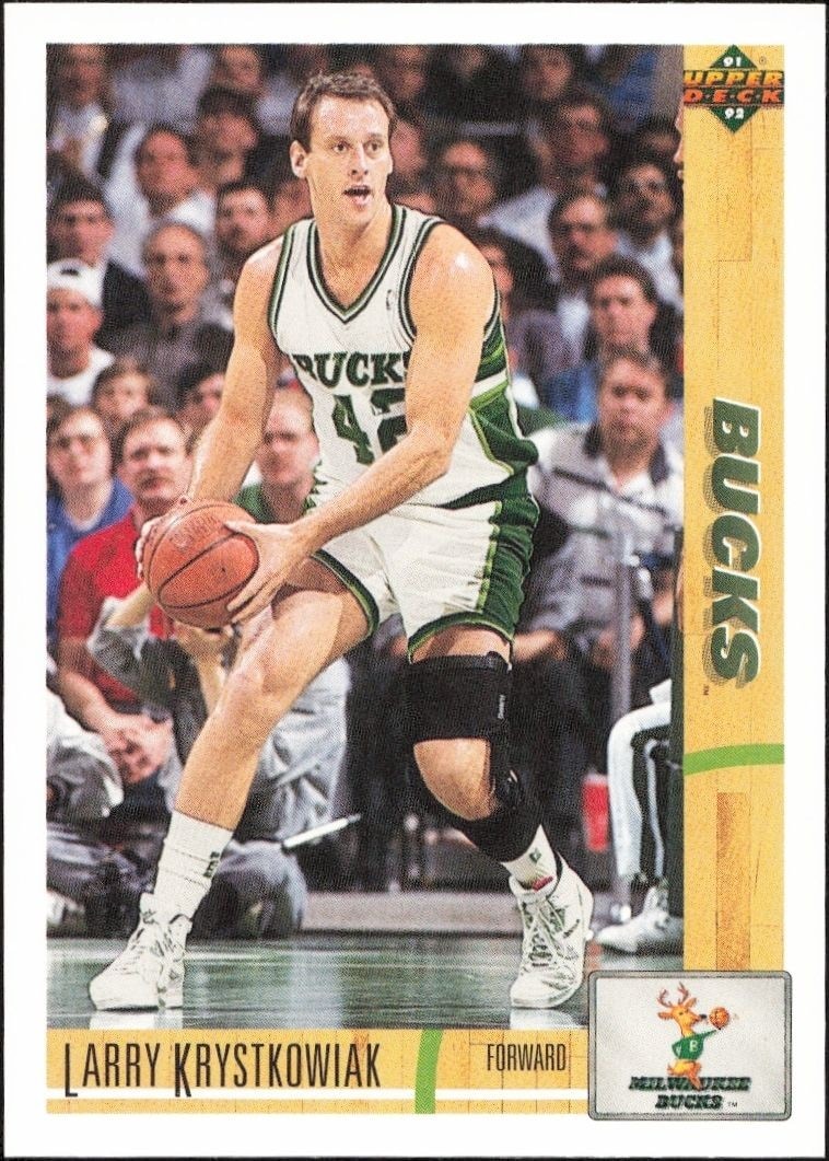 1991-92 Upper-Deck Larry Krystkowiak #368 trading card