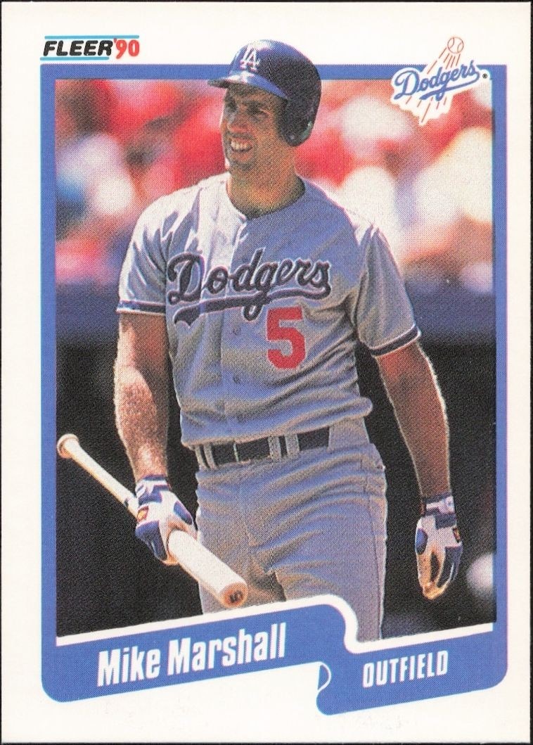 1990 Fleer Mike Marshall #401 trading card