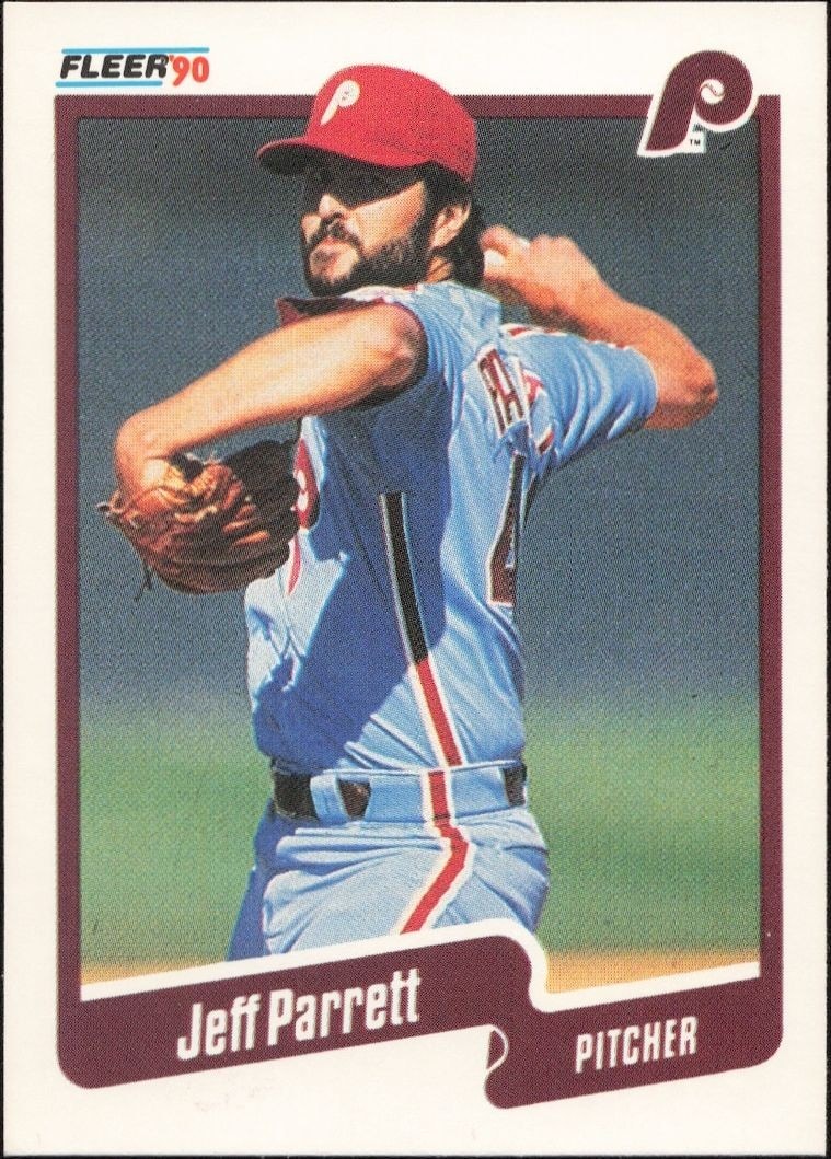 1990 Fleer Jeff Parrett #570 trading card