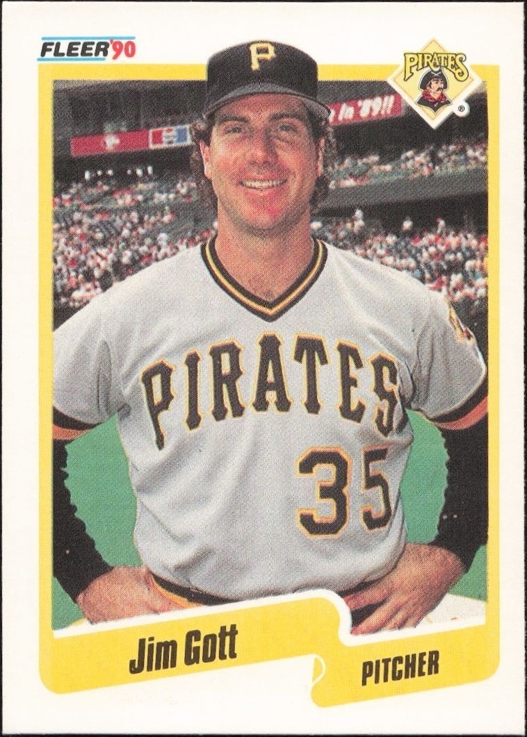 1990 Fleer Jim Gott #466 trading card
