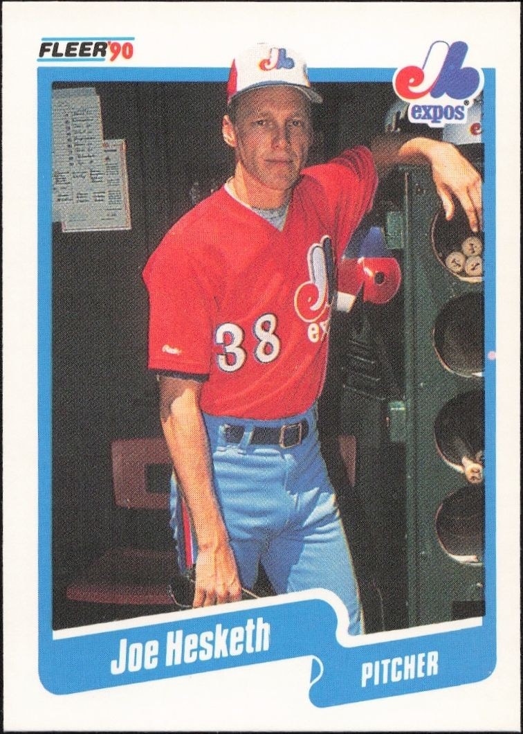 1990 Fleer Joe Hesketh #349 trading card