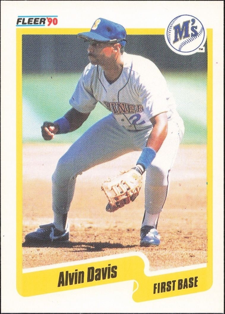 1990 Fleer Alvin Davis #512 trading card