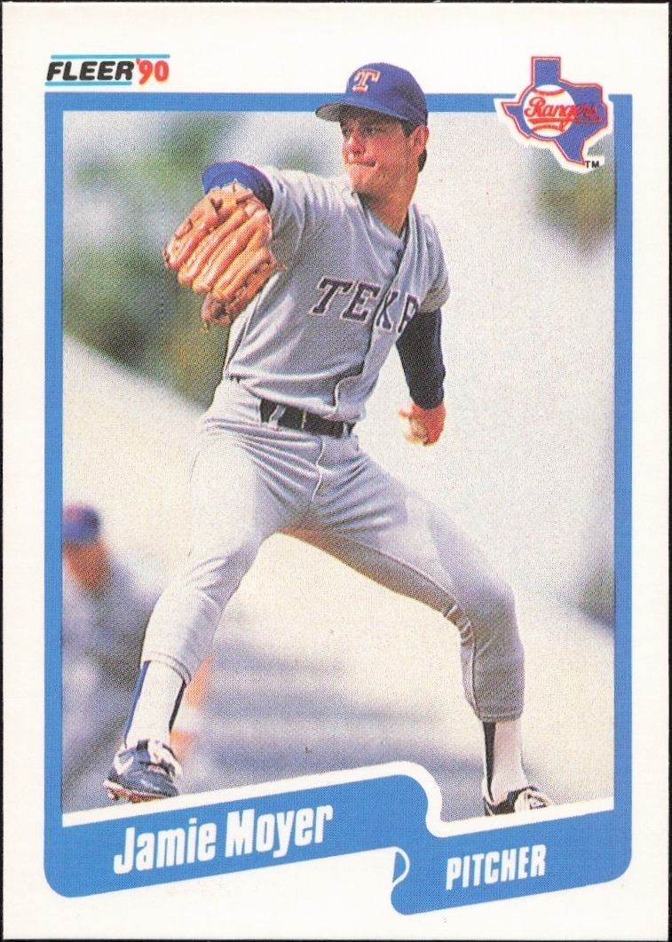 1990 Fleer Jamie Moyer #307 trading card