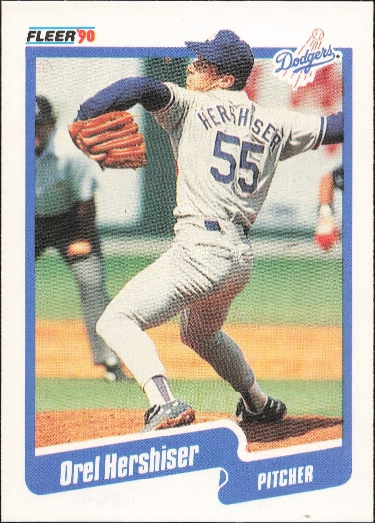 1990 Fleer Orel Hershiser #399 trading card