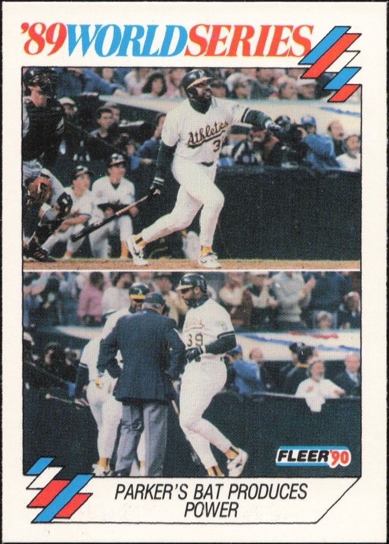 1990 Fleer Parker's Bat Produces Power #9 trading card