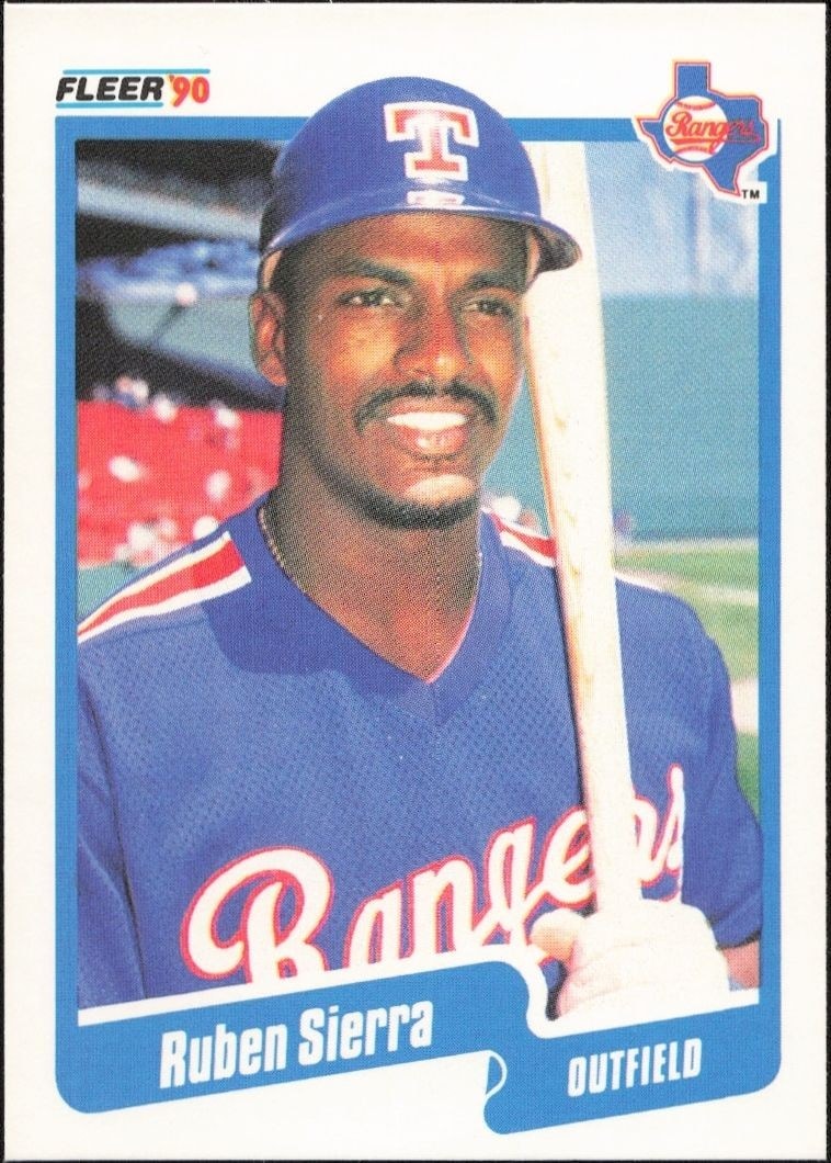 1990 Fleer Ruben Sierra #314 trading card