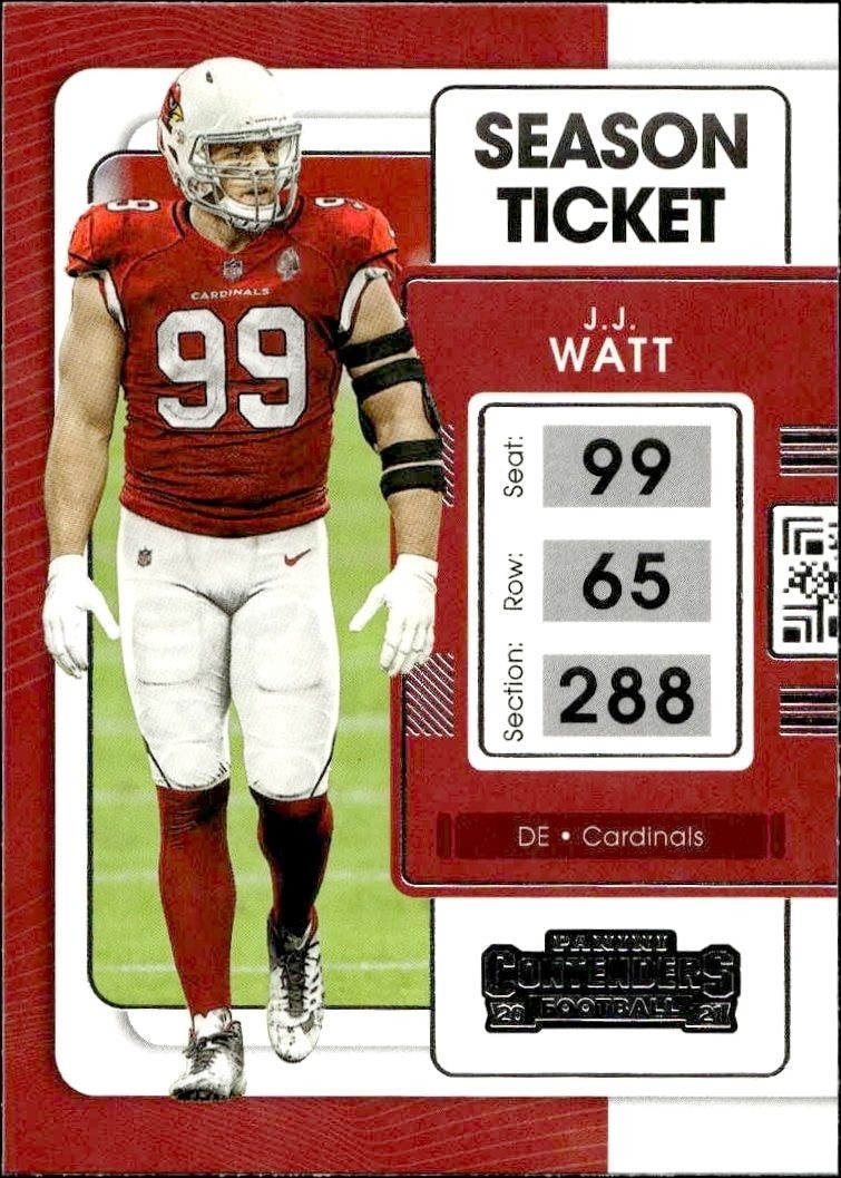 2021 Panini Contenders J.J. Watt #3 trading card