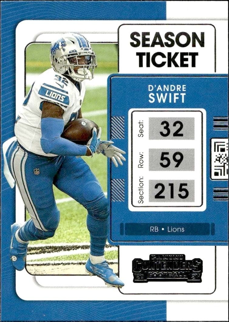 2021 Panini Contenders D'Andre Swift #32 trading card