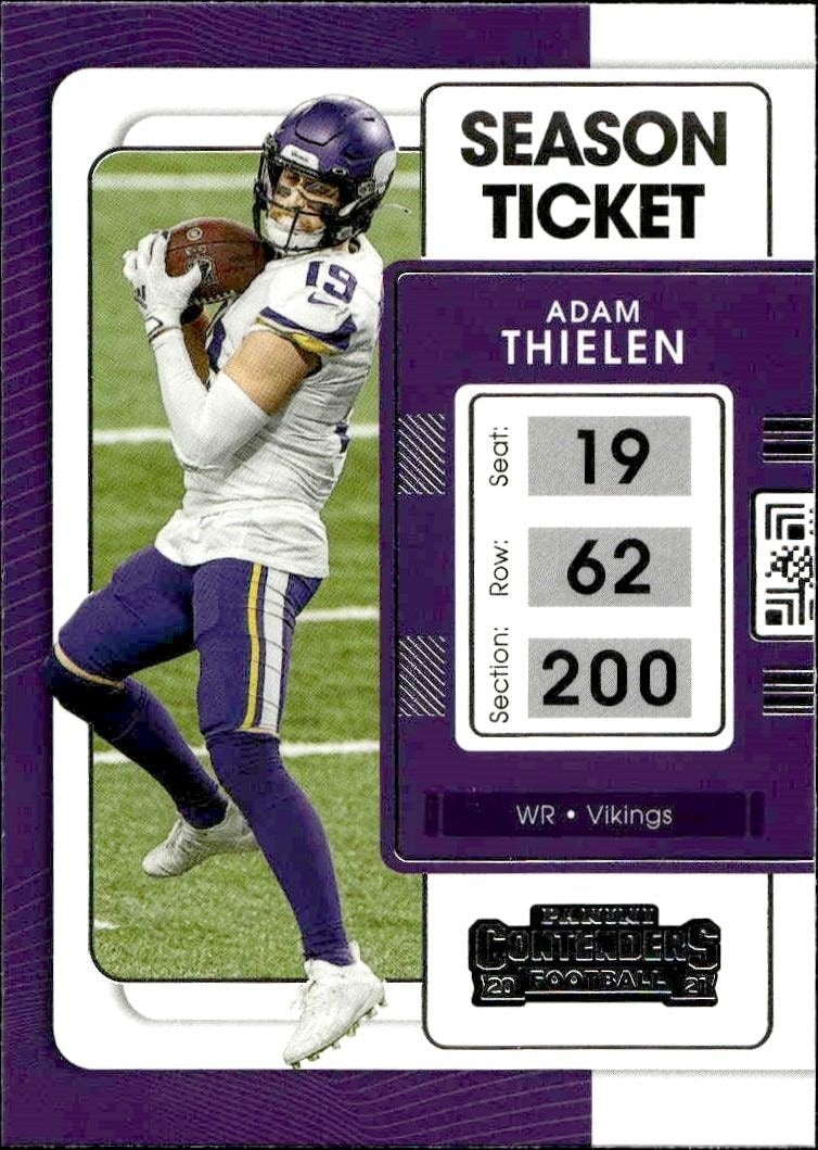 2021 Panini Contenders Adam Thielen #66 trading card
