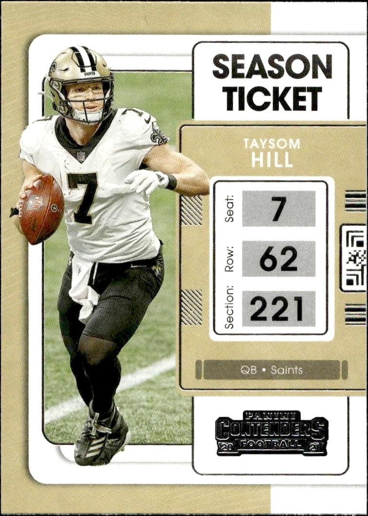 2021 Panini Contenders Taysom Hill #72 trading card