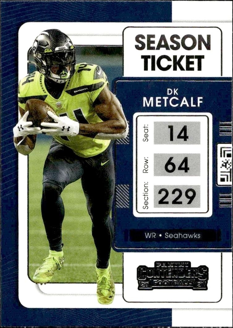 2021 Panini Contenders Dk Metcalf #86 trading card