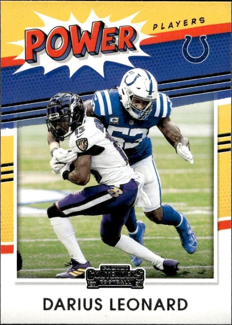 2021 Panini Contenders Darius Leonard #PP-DLE trading card