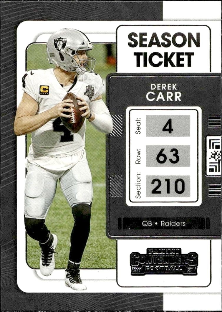 2021 Panini Contenders Derek Carr #57 trading card